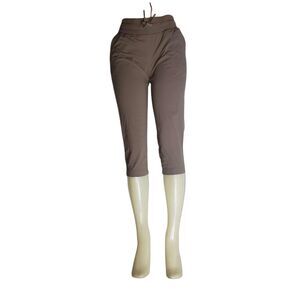 Lululemon Studio Crop II Cool Cocoa Brown Joggers Pants Womens Size 6